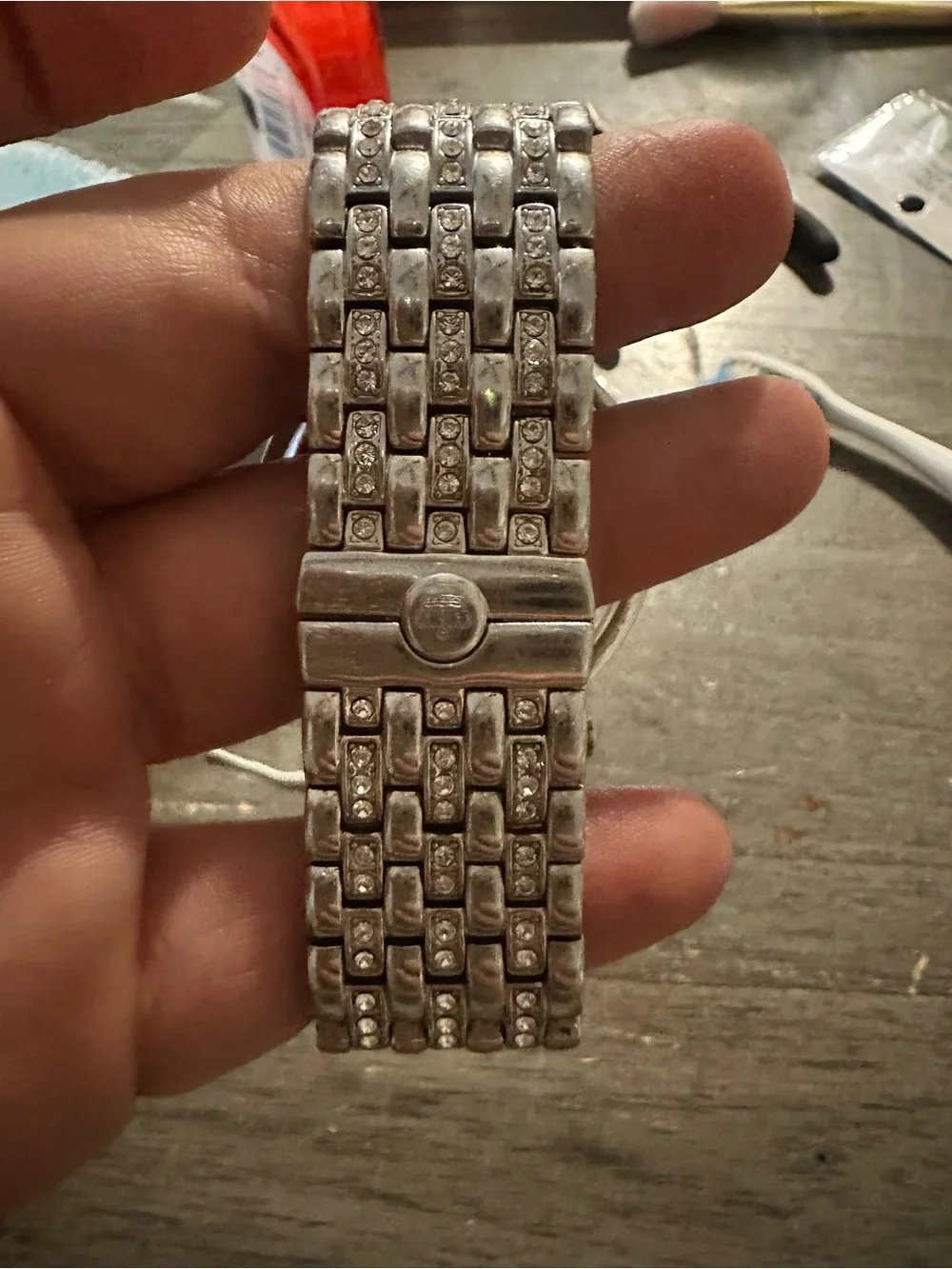 Juicy Couture Silver Crystal-Accent Women's Bracelet Watch
